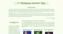 Desktop Screenshot of 1stmarijuanagrowerspage.com